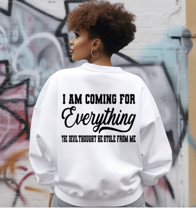 Custom Christian Faith Sweatshirt, Mom/Dad Shirt, Fueled by the fire God Scripture Sweatshirt, Jesus Inspirational Spiritual Sweatshirt