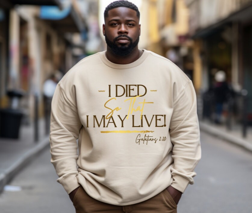 Custom Christian Faith Sweatshirt, Mom/Dad Shirt, Live in God Sweatshirt, Scripture shirt, Jesus Sweatshirt, Inspirational Spiritual Shirt