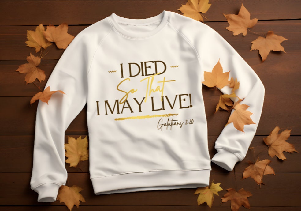 Custom Christian Faith Sweatshirt, Mom/Dad Shirt, Live in God Sweatshirt, Scripture shirt, Jesus Sweatshirt, Inspirational Spiritual Shirt