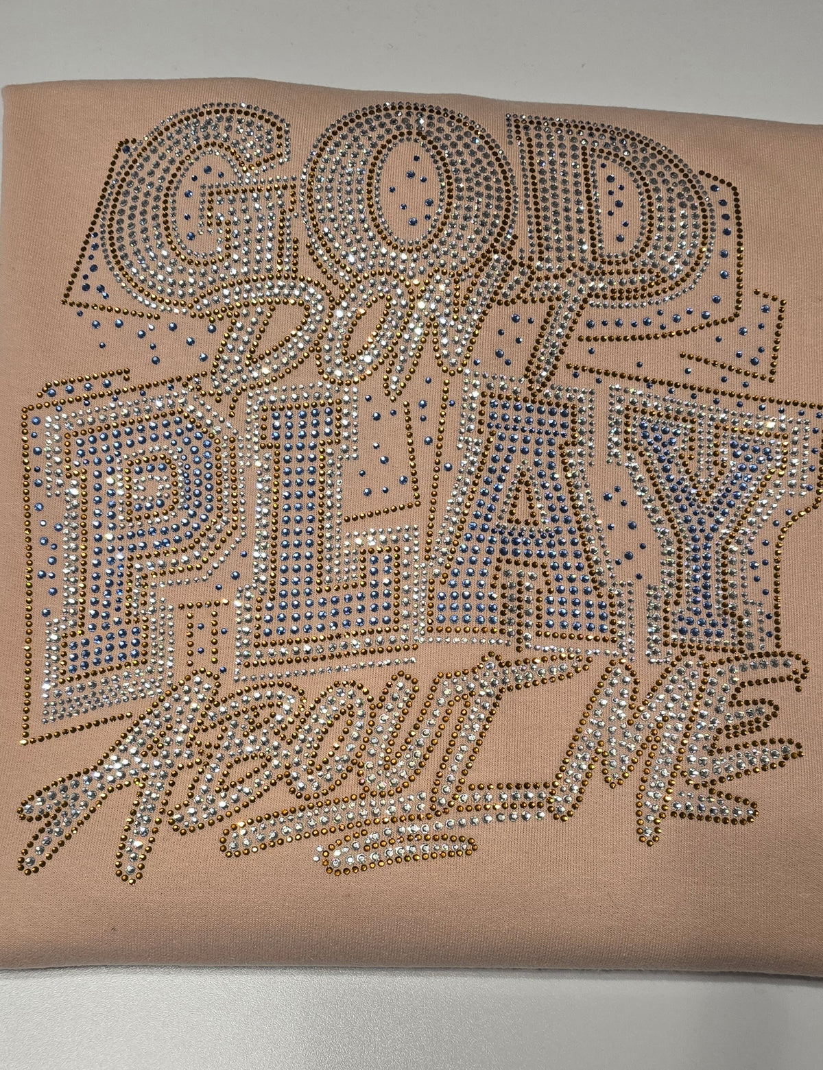 Rhinestone God Don't Play About Me Christian Faith Tshirt, Sweatshirt or Hoodie